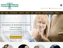 Tablet Screenshot of nepeansportsmedicine.ca